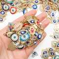 Mix Turkish Lucky Charm - Evil Eye Charm - Locket - Pendent Connector for Bracelet Neckless DIY Jewelry Accessories. 