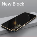 For Vivo Y12S Back Cover Shiny Plating Square Bumper Soft Silicone Shockproof Protective Case. 
