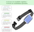 Prechkle Automatic Anti-Bark Collar for Dogs with Intelligent Bark Detection System, Water Resistance IP67, Sound, Vibration and Static, Rechargeable – Blue. 
