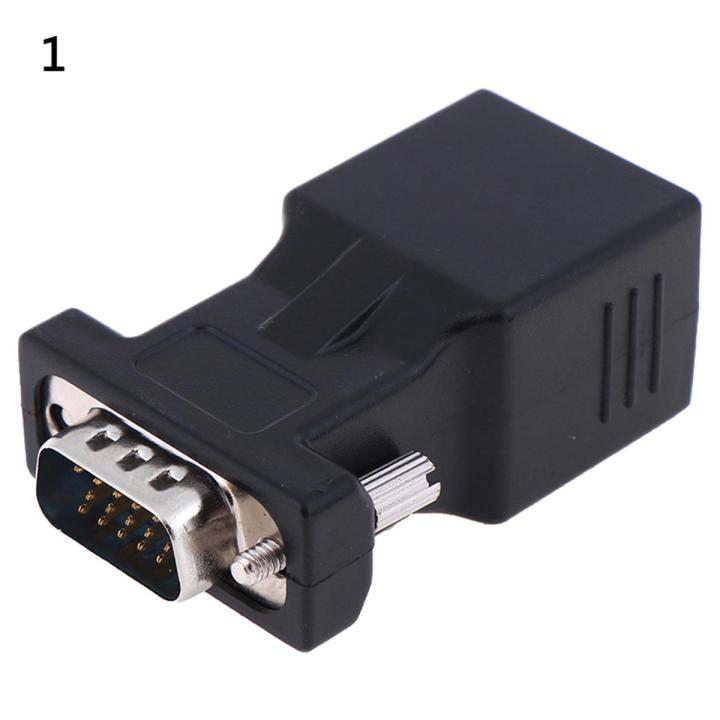 VGA male female to RJ45 15pin network adapter connector lan
