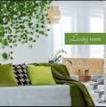 7 Feet Long Artificial Money Plant Leaf Garland for Home Office Room Decoration Eco-Friendly, Realistic Greenery. 