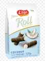 Mini roll wafers by Lago , 4.41 oz ,125 gram bag of crispy flavoured wafers, flavours : nocciola, coconut, cacao. 
