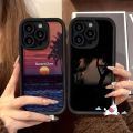 For Oppo A18 A12 A5s A57 A38 A9 A7 A78 A74 A17 A16 A58 A31 A76 A77 A54s A53 A55 A16s A98 A52 A3s A77s A17k A1K A96 Reno 8T 5F 4 Tree Shadow Sea Sunset Scenery Case. 