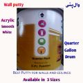 wall putty / Primer Filler Putty (Filling) For Walls and Ceilings Acrylic Based Smooth Finish. 