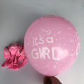 Its A Girl Solid Latex Pack 20, 40, 60, 100 Pcs Balloons For Parents Special Day Blue Printed Balloon Its a G It's a Girl Ballons To Welcome New Born Baby Large Size Baloon For Party Decoration & Party Supplies Productsl. 