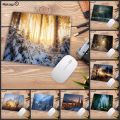 Mairuige Big Promotion Nature Landscape Blue Forest Trees MousePads Computer Gaming Mouse Pad Gamer Play Mats Mousepad 22X18CM. 