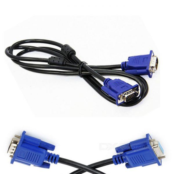 High Resolution VGA To VGA Cable Computer Cable Projector Cable CPU Cable Black And Blue Computer Cable Laptop VGA Cable Computer VGA Cable