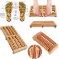 Wooden Foot Roller Massager for Reflexology & Acupressure Therapy – Natural Wooden Massage Tool for Foot, Heel & Leg Pain Relief, Stress Reduction, Muscle Relaxation, and Improved Blood Flow | Ideal Health Care & Wellness Device. 