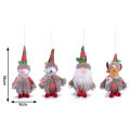 Romantic Christmas Decoration Southeast Asian Buyers' Favorite 3d Plush Christmas Santa Doll Hanging Decoration Festive Xmas Tree Ornament for Party Holiday Decor Gift Christmas Hanging Decoration. 