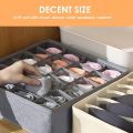 Sock Drawer Organizer Divider Underwear Organizer 24-cell Fabric Dresser Drawer Organizers Storage Boxes for Storing Socks, Bra | 24 Pockets Organizer - Drawer Organizer - Underwear Storage Boxes for Socks, Handkerchiefs, Ties, Belts Divider Underwear. 