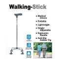 Medical Adult four legs orthopedic walking crutches crutch stick non-slip Aluminum Crutches Adjustable Easy Carrying. 