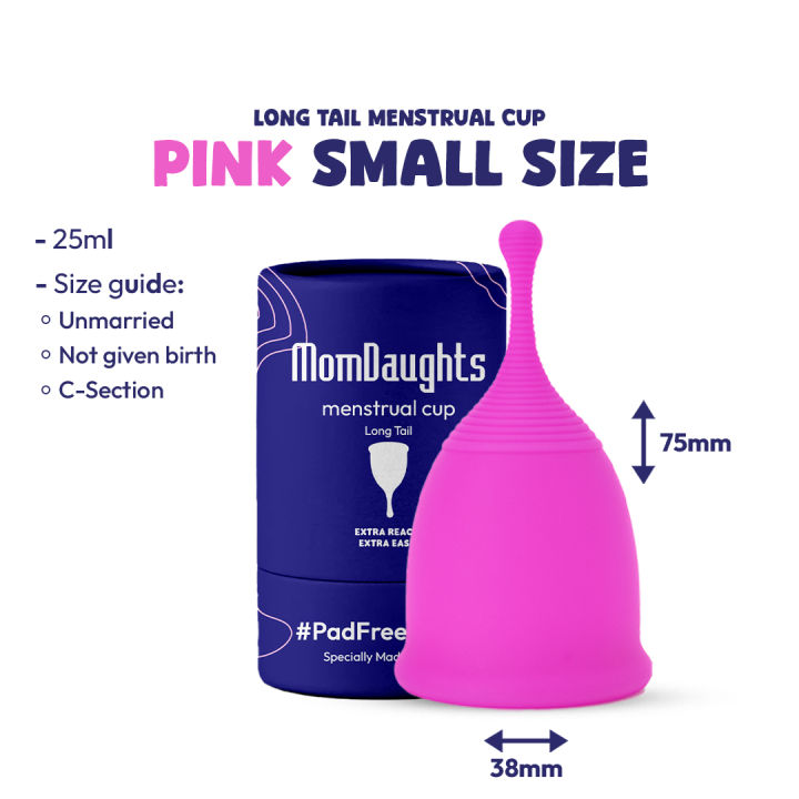 MomDaughts' Menstrual Period Cup Large & Small Size Premium Quality FDA Approved Reusable Long-Lasting Mystical