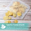 PEVA silicone food storage bag containers reusable freezer bag zip lock bags kitchen organizer pouch silicone food bag. 