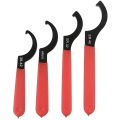 Coilover Wrench, Hook Wrenches Tools Set Shock Spanner Wrench Set C-Shape Spanner Adjustable Spanners Adjustment Tool. 