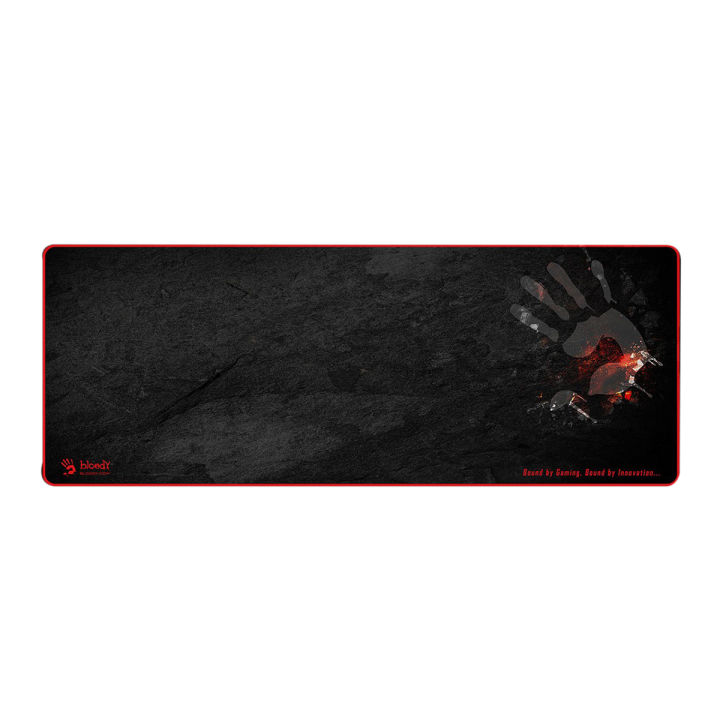 Bloody B-088S X-Thin Gaming Mouse Pad - Non-Slip Rubber Base - Long Length - Smooth Surface - For PC/Laptop/Gaming Gear - Black