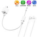 Apple iPhone Adapter Connector without Bluetooth Splitter Apple MFi Certified 2 in 1 Dual Lightning Headphone Jack Audio and Charge Adaptor. 