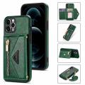 [autismaut] Suitable for Apple iPhone15 Side Stickers Slung over One Shoulder Phone Cover Samsung S23Ultra Zipper Card Wallet Leather Case. 