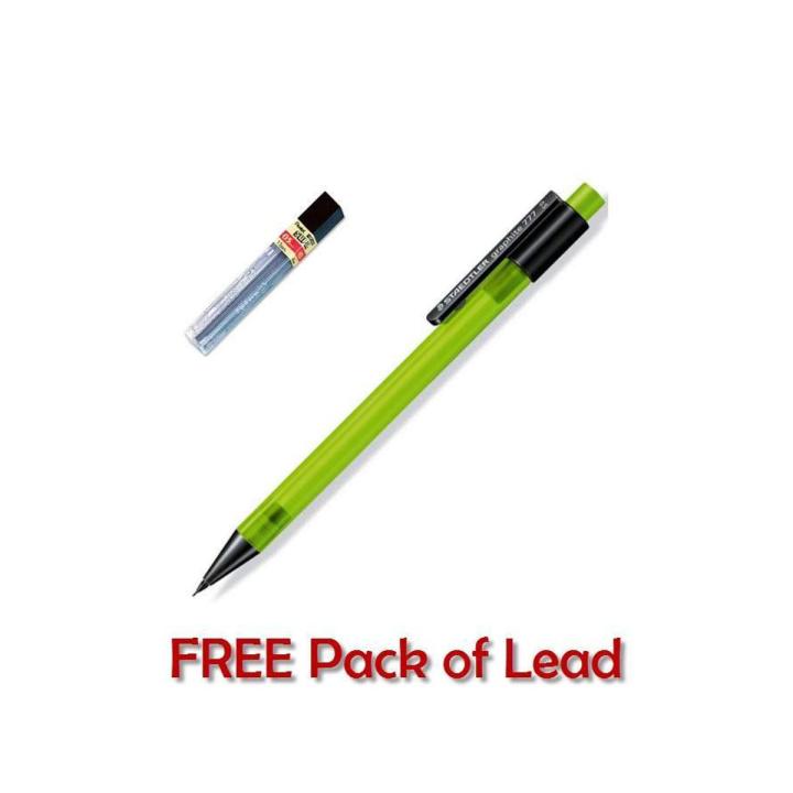 Plastic Body Clutch/Mechanical Pencil with FREE Hi-Polymer Lead Refill Pack
