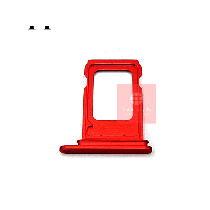 Apple iPhone 12 Premium SIM Tray Sim Cover Sim Jacket For Apple iPhone 12  -  Red