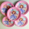 PRINCESS SOFIA THEME PAPER PLATES PACK OF 10 PAPER PLATES ( 7 INCH IN SIZE ). 