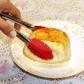 Small Tongs With Silicone Tips 7 Inch Kitchen Tongs – Set Of 3 - Perfect For Serving Food, Cooking, Salad, Grilling Red. 