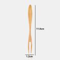 Wooden fruit fork creative cake fork cute moon cake fork dessert fork fruit sign household. 