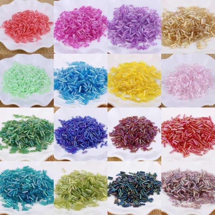 60 gram High quality Czech Size 3 glass bugle beads. Size 3 bugles are 1/2 inch or 7mm long.