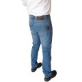 Overdrive Denim Biker Jeans Blue for Motorcycle with CE Armored Protective Pads. 