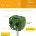 Solar Animal Repeller Ultrasonic Dog Repeller Animal Repellent Solar Powered Water Repellent with Vertical Rod. 