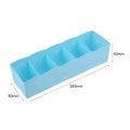 Undergarments Innerwear Cosmetic Makeup Drawer Organiser Partition Grids Storage Box (Assorted Colour, Standard Size). 