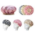 【Happytree】 Thick 1Pcs Waterproof Bath Hat Double Layer Shower Hair Cover Women Supplies Shower Cap Bathroom Accessories. 