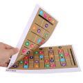 Baoer Color Coded Ukulele Fretboard Note Chart, Learn Guitar And Music Theory, Ukulele Chord Chart For All Levels Boys Girls. 