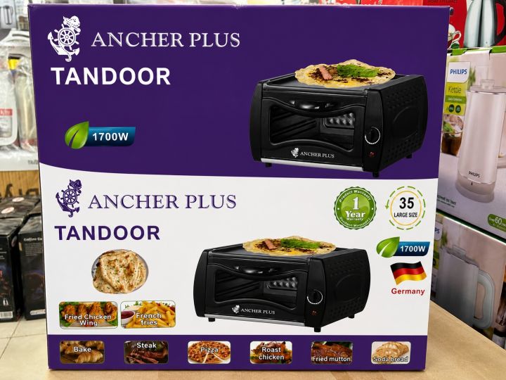 Ancher Plus 1700W Electric Tandoor Oven – Multi-Function Roti, Naan ...