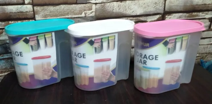3Pcs%7B1%20kg%7D%20Storage%20Jar,%20Storage%20Box,kitchen%20jar,Portion%20storage%20jar,%20Plastic%20Jar,Separate%20Jar%20-%20Transparent%20Storage%20Jar,%20Hi%20Quality%20-%20Image%206