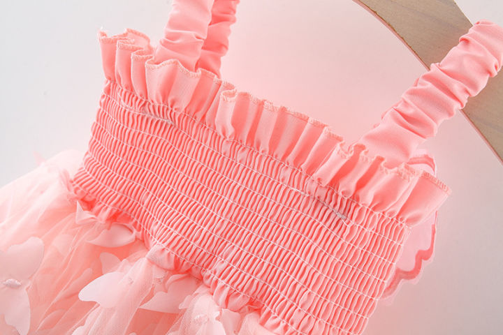 Summer%20Butterfly%20Wings%20Baby%20Dresses%20New%20Solid%20Color%20Baby%20Girl%20Sling%20Dress%20Korean%20Style%20Fashion%20Girls%20Children'S%20Clothing%20(0-3%20Years)%20-%20Image%206