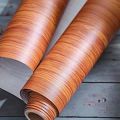 [Pack Of 3 Rolls] Self Adhesive Wooden Texture Sheet for Wall Decor Kitchen Wardrobe Cabinet Door - PVC Vinyl Wallpaper. 