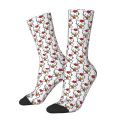 Hello Kitty Mens Crew Socks Unisex Cool 3D Printed Dress Socks. 
