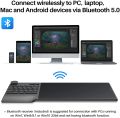 HUION Inspiroy Keydial KD200 Bluetooth 5.0-Wireless Graphics Drawing Tablet with Keyboard Dial 5 Customized Express Keys. 