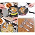 2PCS -Oil Frying Spoon 2 in 1 Oil Fryer Filter Clip Oil Tongs Strainer Chimta, Kitchen Food Strainer Tongs for Fried Food, Stainless Steel Kitchen Tong. 