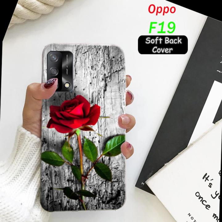 Oppo F19 Cover Case - Rose 2Gud Soft Case Cover