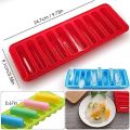 Pack of 1 Water Bottle Ice Cube Trays Pop-Out Silicone Make 10 Frozen Cylinder Sticks. 