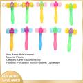 Enigma- Children Hammer Toy 10pcs Kids Colorful Squeaky Hammer Toy Set Educational Percussion Mallet for Fun Learning Development Mini Hitting Toy for Children Kids Hammer Toy. 