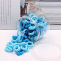 Girl's Colorful Elastic Hair Ties – Soft Spandex Ponytail Holders (Pack of 100 pieces) | Tangle-Free Hair Accessories. 