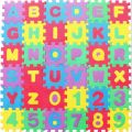 Kids Foam Play Mat (36-Piece Set) 5 x 5 CM Interlocking Alphabet and Numbers Floor Puzzle Colorful EVA Tiles Girls, Boys Soft, Reusable, Easy to Clean. 
