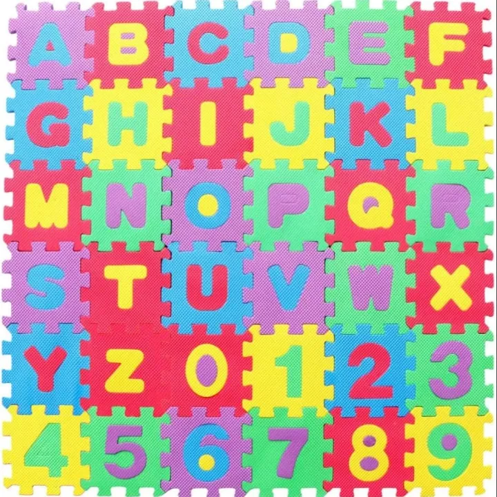 Kids%20Foam%20Play%20Mat%20(36-Piece%20Set)%205%20x%205%20CM%20Interlocking%20Alphabet%20and%20Numbers%20Floor%20Puzzle%20Colorful%20EVA%20Tiles%20Girls,%20Boys%20Soft,%20Reusable,%20Easy%20to%20Clean%20-%20Image%204