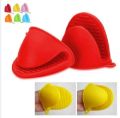 1,2,3,4 Pairs Silicone Pot Holders Heat Resistant Rubber Oven Mitts Mini Oven Mitts for Kitchen Cooking and Baking. 