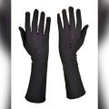 Ladies Black & Skin Color Long Hijab Gloves for Women and Girls, Muslim Abaya Hand Gloves, Sun Protecting Gloves Hijab Gloves. 