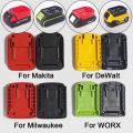 Portable DIY Adapter ABS Durable Charging Head Shell Battery Connector for Makita/DeWalt/WORX/Milwaukee 18V Lithium Battery. 