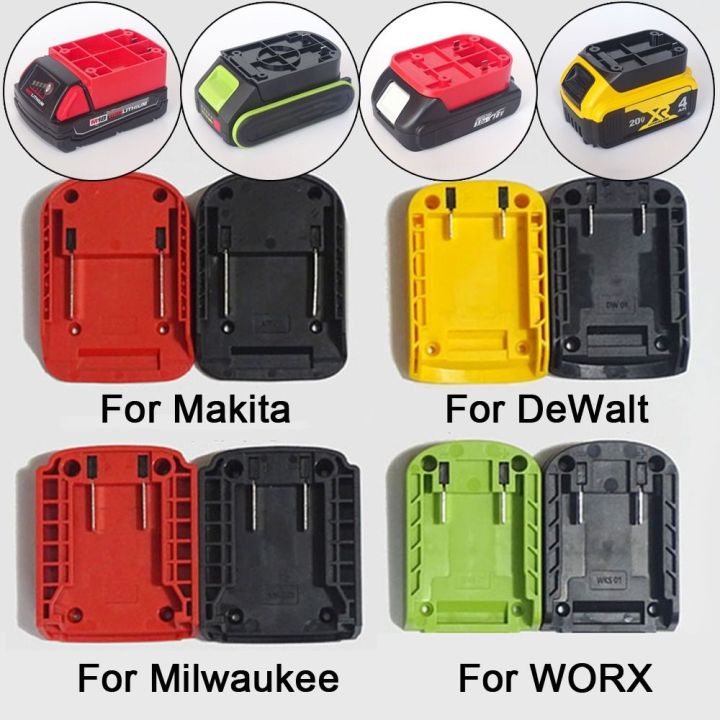 Portable DIY Adapter ABS Durable Charging Head Shell Battery Connector for Makita/DeWalt/WORX/Milwaukee 18V Lithium Battery