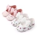Newborn Baby Girl Bowknot Lovely Princess Shoes Shallow Mouth Rubber Sole Toddler Shoes Wholesale. 